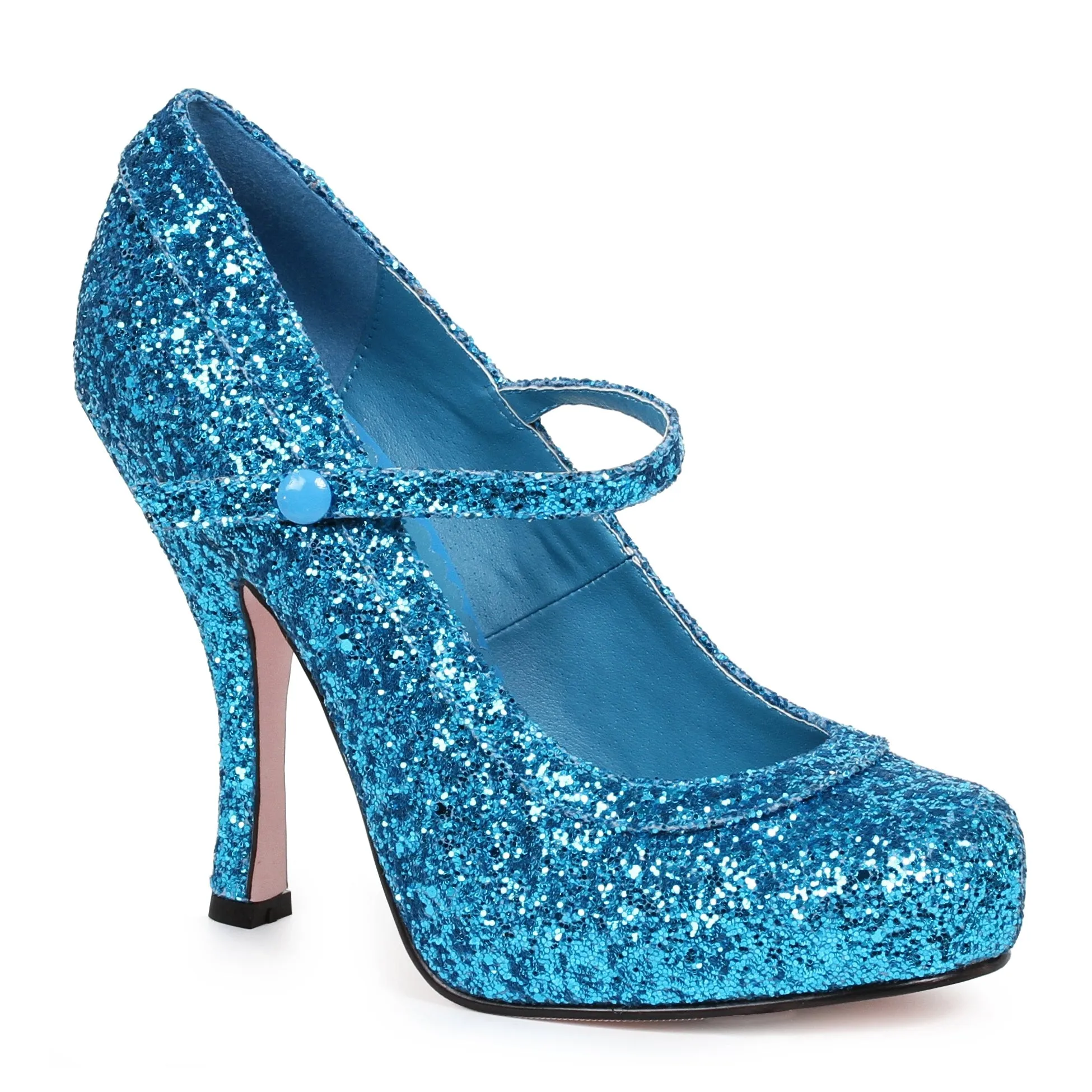 423-CANDY 4" Glitter Mary Jane With 1Concealed Platform.