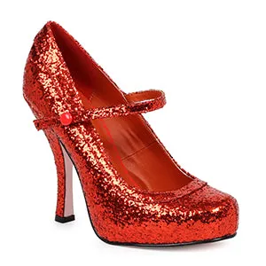 423-CANDY 4" Glitter Mary Jane With 1Concealed Platform.