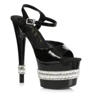 710-JULIET 7" RHINESTONE PLATFORM SANDAL