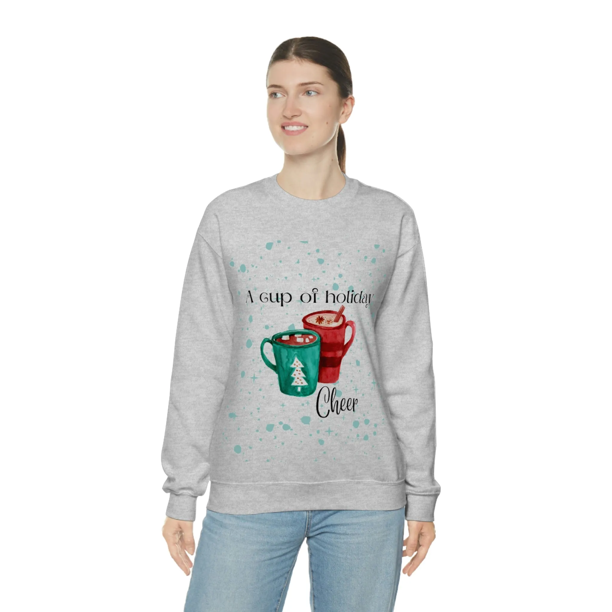 a cup of holiday cheer Unisex Heavy Blend™ Crewneck Sweatshirt