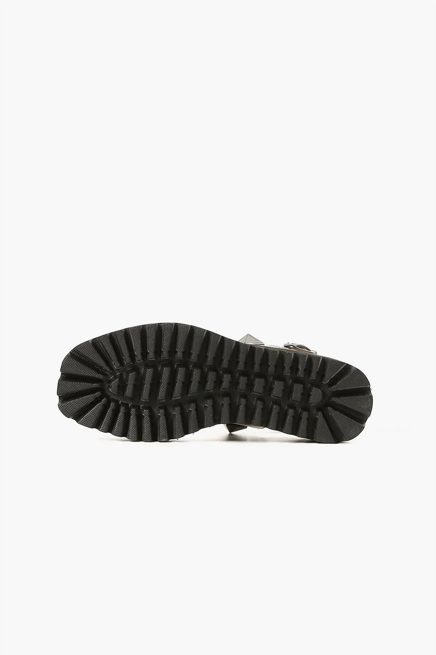 All Black - Women's Pyramid Stud Flatform Sandal