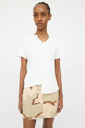 Asymmetrical Panelled Seam T-Shirt