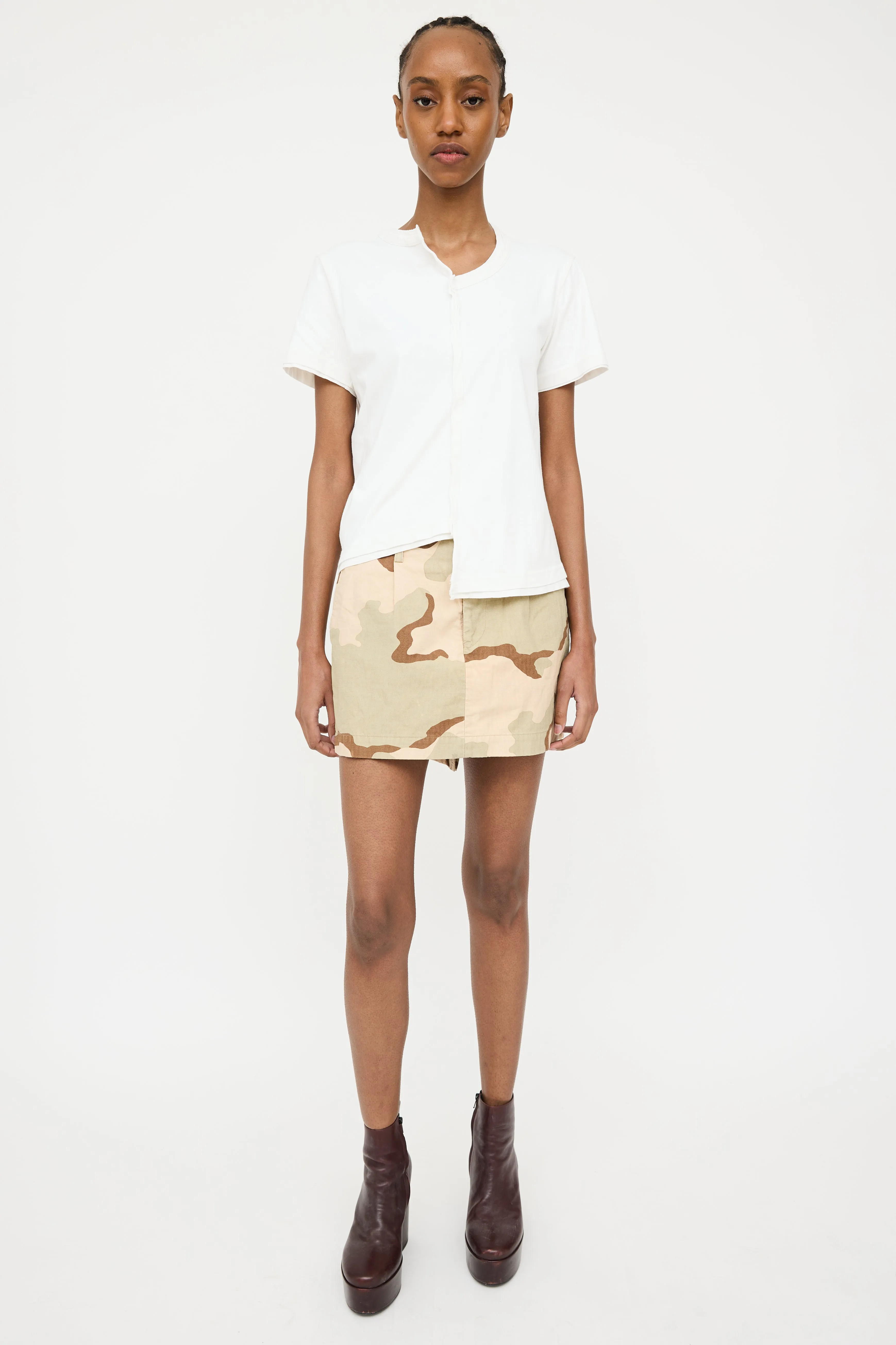 Asymmetrical Panelled Seam T-Shirt