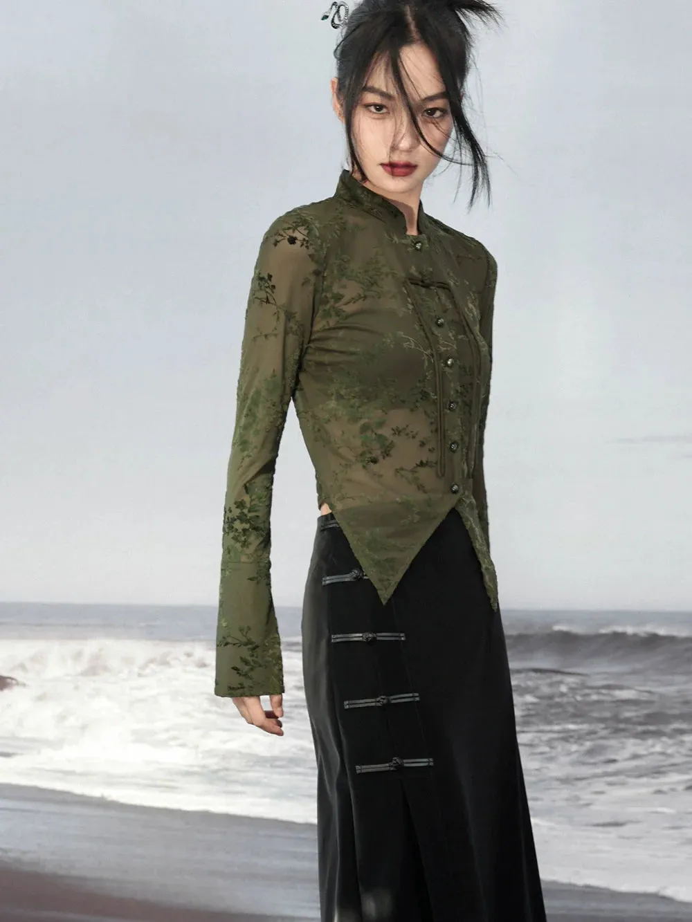 Sheer Asymmetrical Top Mode Retro