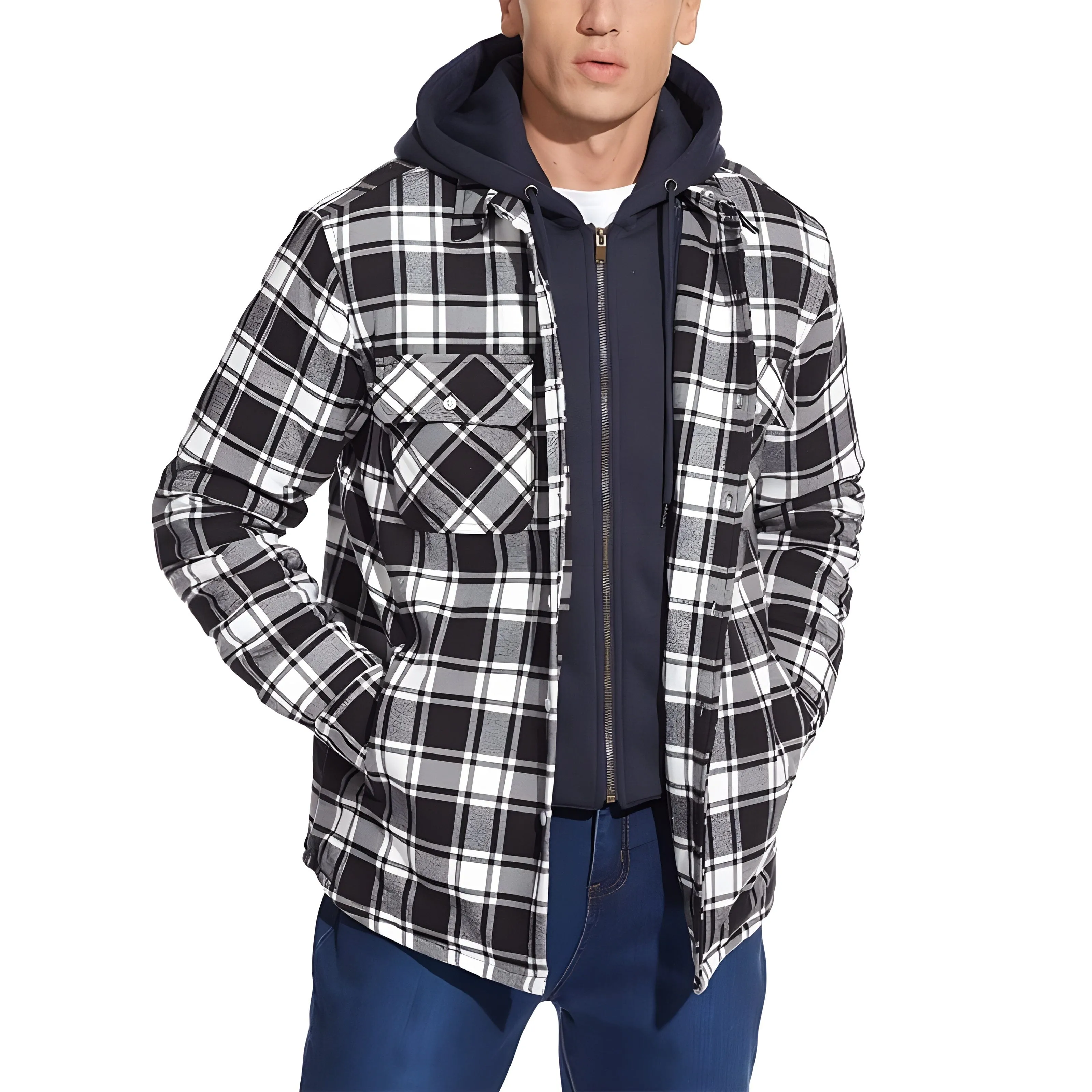 The Griffin Hooded Winter Flannel - Multiple Colors